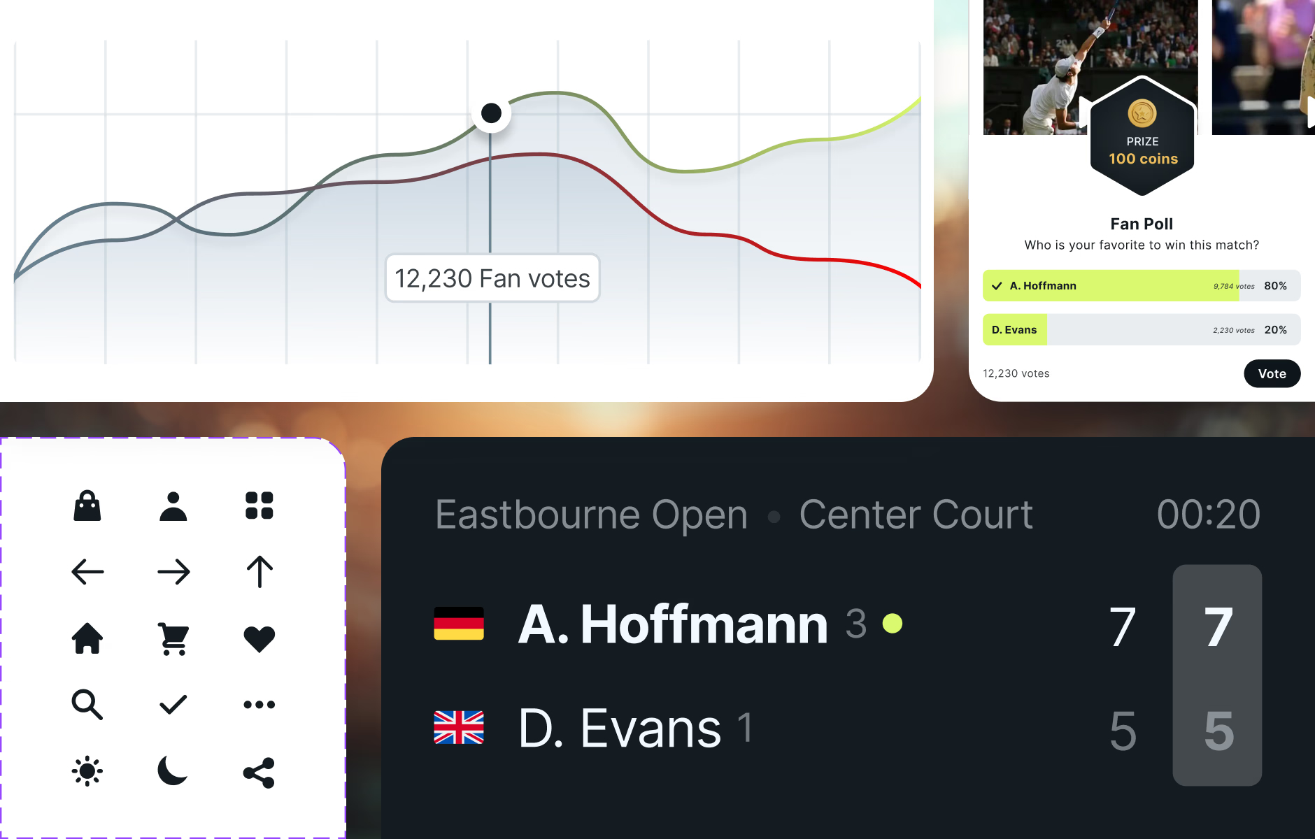 The Home of Tennis — product design concepts